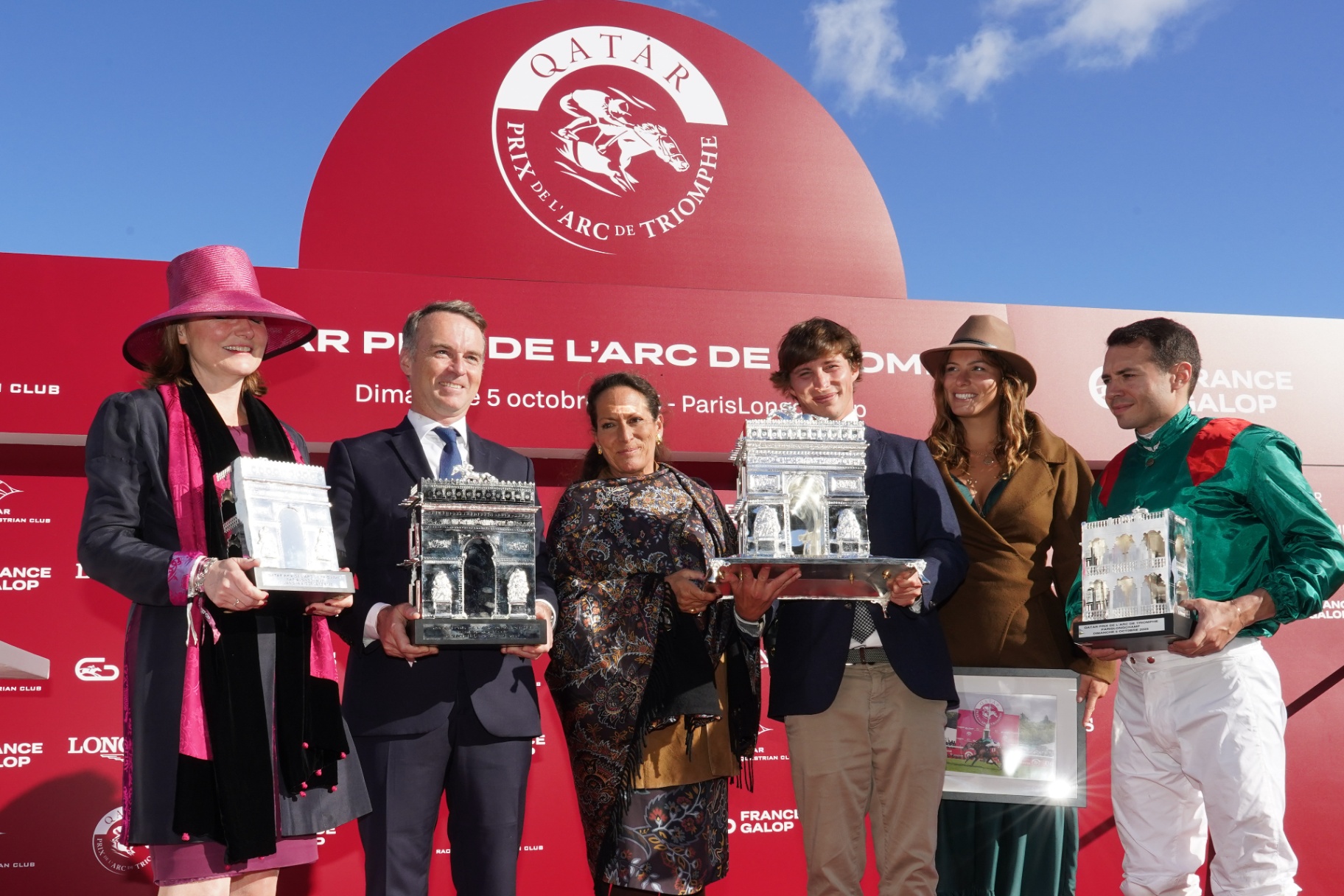 Podium du Qatar Prix de l'Arc de Triomphe